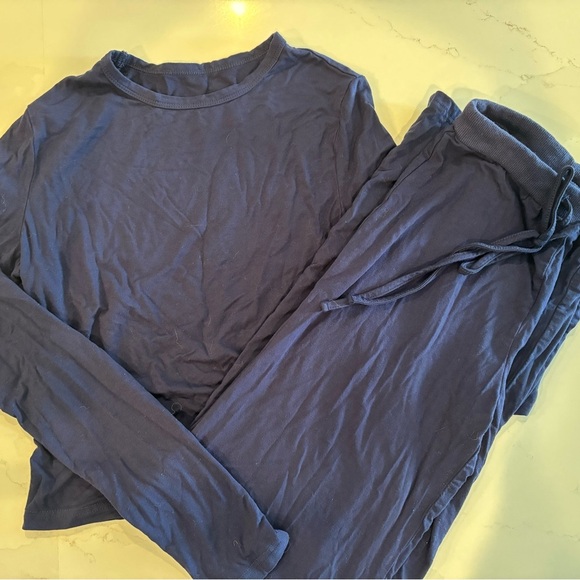 Blue Long Sleeve Lounge Set - Picture 2 of 2